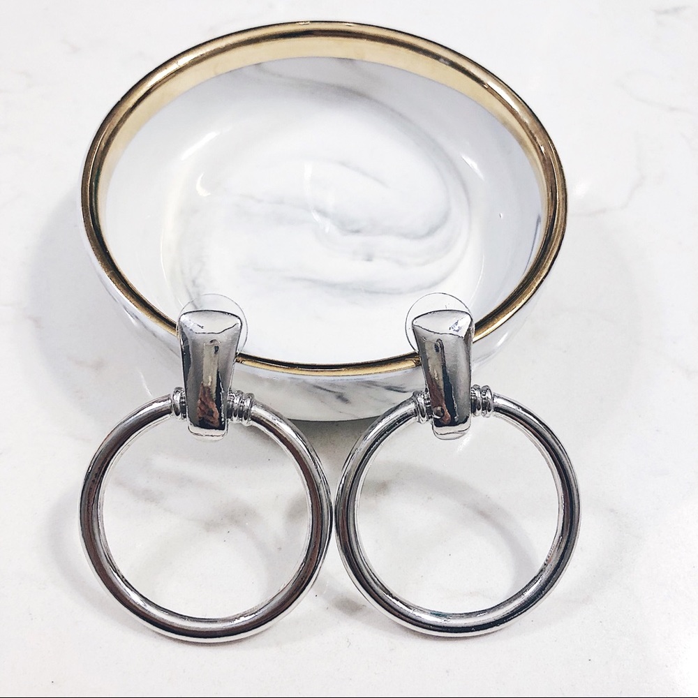 Free People Style Hoop Drop Earrings - Picture 2 of 4